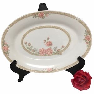 CROWN MING FINE CHINA ROSE PLATTER